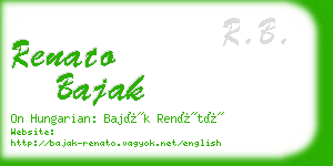 renato bajak business card